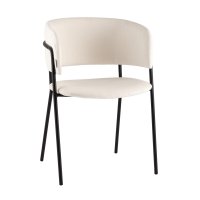 Кресло Нэлли New буклированный велюр белый