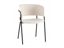 Кресло Нэлли New буклированный велюр белый