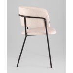 Кресло Нэлли New буклированный велюр бежевый