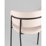 Кресло Нэлли New буклированный велюр бежевый