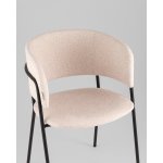 Кресло Нэлли New буклированный велюр бежевый