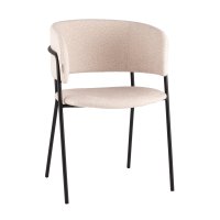 Кресло Нэлли New буклированный велюр бежевый