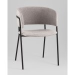 Кресло Нэлли New буклированный велюр серый