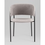 Кресло Нэлли New буклированный велюр серый