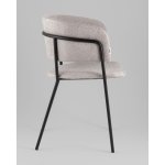 Кресло Нэлли New буклированный велюр серый