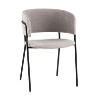 Кресло Нэлли New буклированный велюр серый