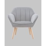 Кресло Руди серебристый