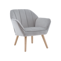 Кресло Руди серебристый