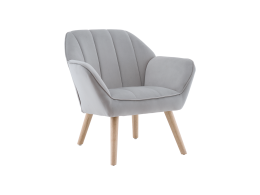 Кресло Руди серебристый