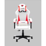 Кресло спортивное TopChairs Phantom бело-красный