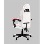 Кресло спортивное TopChairs Phantom бело-красный