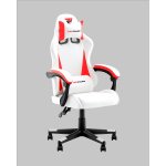 Кресло спортивное TopChairs Phantom бело-красный