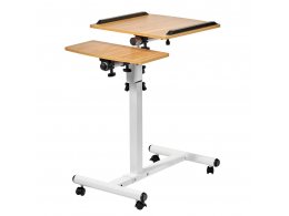 Стол многофункциональный Palma 60x40x62-96см, светлое дерево, белый