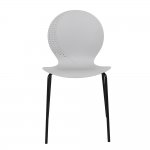 Стул Wave серый с черными ножками