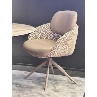 Стул ГРЕЙС (GRACE) 360 град, цвет КОРИЧНЕВЫЙ RIELLY-501 / HUNTER-242, ткань / ТЕМНО-СЕРЫЙ, ®DISAUR