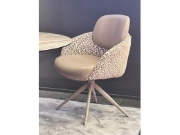 Стул ГРЕЙС (GRACE) 360 град, цвет КОРИЧНЕВЫЙ RIELLY-501 / HUNTER-242, ткань / ТЕМНО-СЕРЫЙ, ®DISAUR
