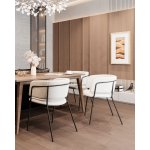 Стул Нэлли ткань букле белый 2 шт.