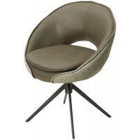 Стул ANABEL 360 град. поворот Зеленый F07-003-01 / MONTECRISTO 8421 / серый каркас, ®DISAUR