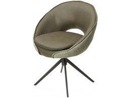 Стул ANABEL 360 град. поворот Зеленый F07-003-01 / MONTECRISTO 8421 / серый каркас, ®DISAUR