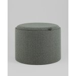 Пуф с ящиком Хюгге L букле темно-серый