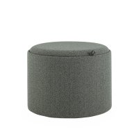 Пуф с ящиком Хюгге L букле темно-серый