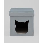 Пуф складной с ящиком Store Pet бирюзовый