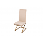 Стул обеденный Палермо MC799-BG-1, 60х46х105 см, бежевый/матовое золото