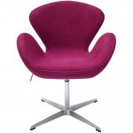 Кресло SWAN STYLE CHAIR винный, искусственная замша Кресло SWAN STYLE CHAIR винный, искусственная замша