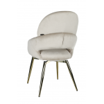 Стул обеденный Виола BS1377-BG-2, 50х58х92 см, бежевый/золото