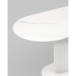 Стол обеденный Mystery 130х80 см белый керамика