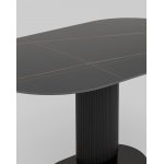Стол обеденный Mystery 130х80 см чёрный керамика
