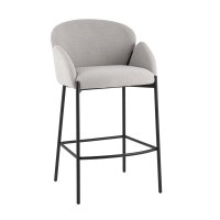 Стул полубарный Melia светло-серый
