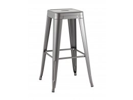 Стул барный TOLIX серебристый матовый KD
