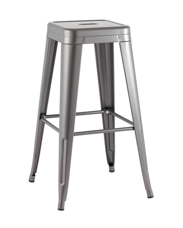Стул барный TOLIX серебристый матовый KD