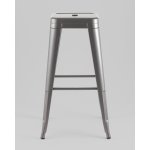 Стул барный TOLIX серебристый матовый KD