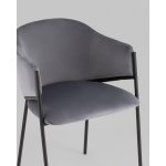 Стул Brace велюр серый