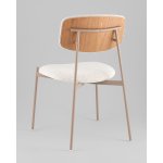 Стул Doe без подлокотников светло-бежевый бежевые ножки