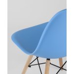 Стул Eames Style DSW голубой x4 (разборный каркас)