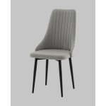 Стул Касаденика велюр серый, спинка гобелен лошадки