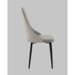 Стул Касаденика велюр серый, спинка гобелен лошадки