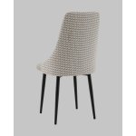 Стул Касаденика велюр серый, спинка гобелен лошадки