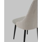 Стул Касаденика велюр серый, спинка гобелен лошадки