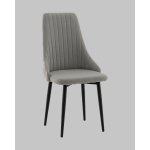 Стул Касаденика велюр серый, спинка гобелен перья