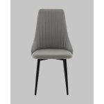 Стул Касаденика велюр серый, спинка гобелен перья