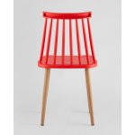 Стул Морган пластиковый красный 4 шт