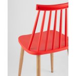 Стул Морган пластиковый красный 4 шт