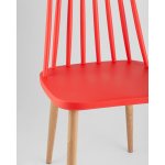 Стул Морган пластиковый красный 4 шт