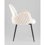 Стул обеденный Wave Stripes букле светло-серый