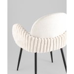 Стул обеденный Wave Stripes букле светло-серый