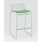 Стул полубарный Danny зеленый с подушкой